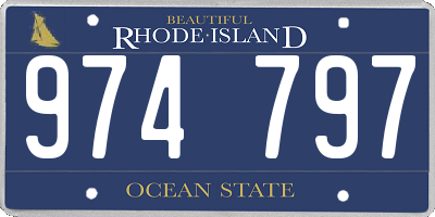 RI license plate 974797