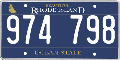 RI license plate 974798