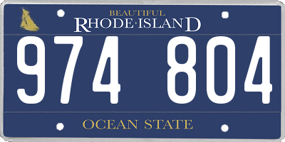 RI license plate 974804