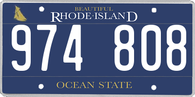 RI license plate 974808