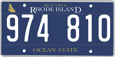 RI license plate 974810