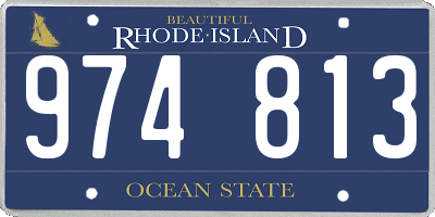 RI license plate 974813