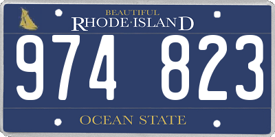 RI license plate 974823