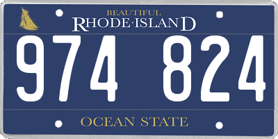 RI license plate 974824