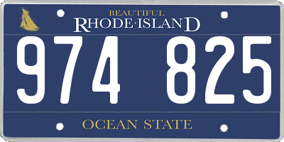RI license plate 974825