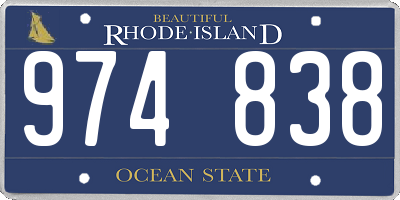RI license plate 974838