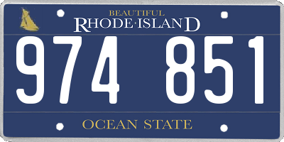 RI license plate 974851