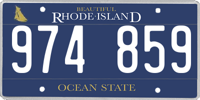 RI license plate 974859