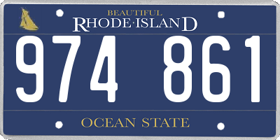 RI license plate 974861