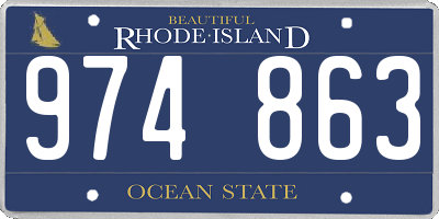 RI license plate 974863
