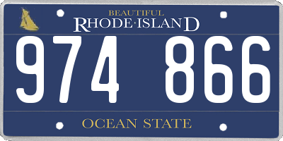 RI license plate 974866