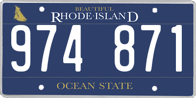 RI license plate 974871