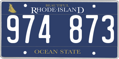 RI license plate 974873