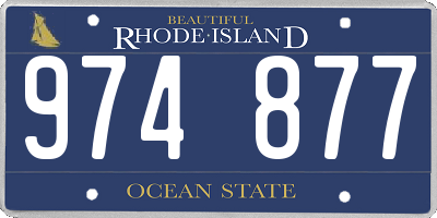 RI license plate 974877