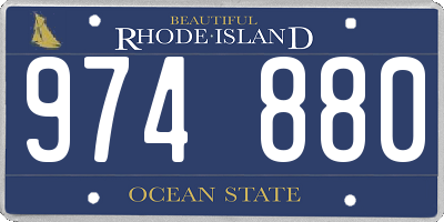 RI license plate 974880