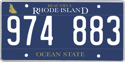 RI license plate 974883