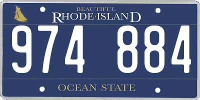 RI license plate 974884