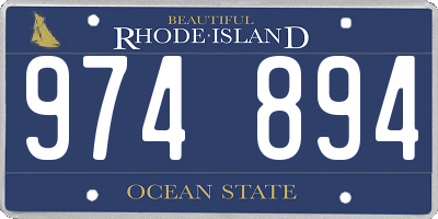 RI license plate 974894