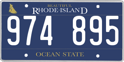 RI license plate 974895