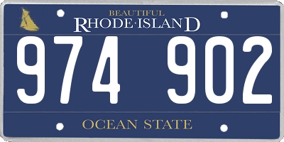 RI license plate 974902