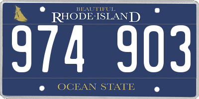 RI license plate 974903