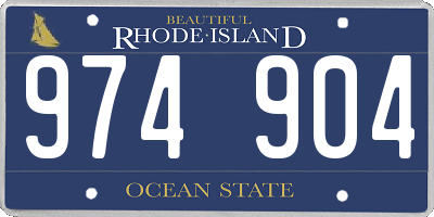 RI license plate 974904