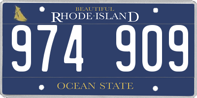 RI license plate 974909