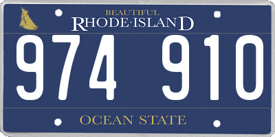 RI license plate 974910