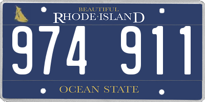 RI license plate 974911