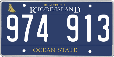 RI license plate 974913