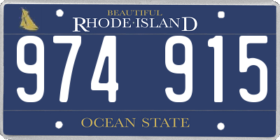 RI license plate 974915