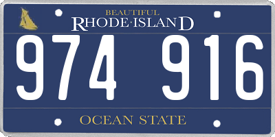 RI license plate 974916
