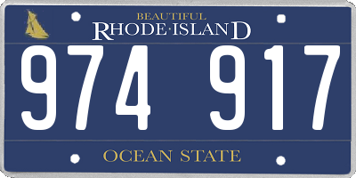 RI license plate 974917