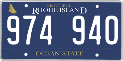 RI license plate 974940