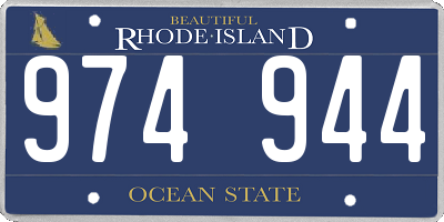 RI license plate 974944