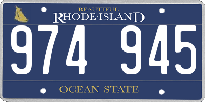 RI license plate 974945