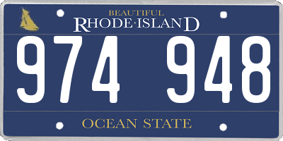 RI license plate 974948