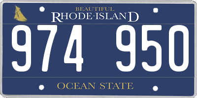 RI license plate 974950