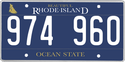 RI license plate 974960