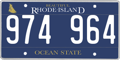 RI license plate 974964