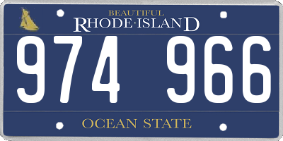 RI license plate 974966