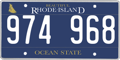 RI license plate 974968