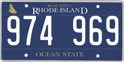 RI license plate 974969
