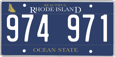 RI license plate 974971