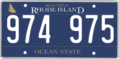 RI license plate 974975