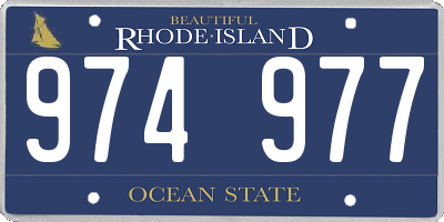 RI license plate 974977