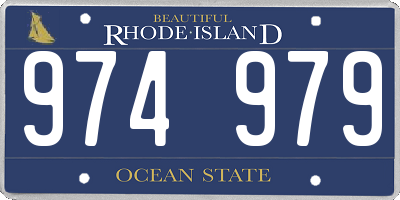 RI license plate 974979