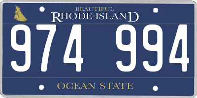 RI license plate 974994