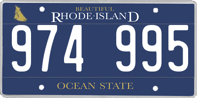 RI license plate 974995