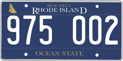 RI license plate 975002